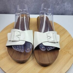 Dr.‎ Scholl’s Original collection Women's Sandal in White Leather Size 9M